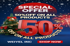 Weiyel Christmas and New Year's Day Promotion: 50% off